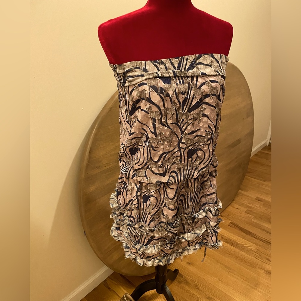 Zebra print dress.